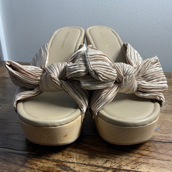 Koko + Palenki Jana Heel in Champagne Satin NWOT size 8.5 - Picture 3 of 7